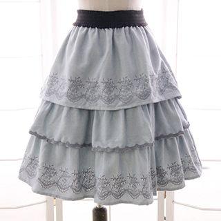 Tiered Lace Skirt