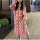 Twist Knit Midi Sweater Dress