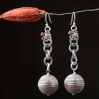 Retro Dangle Earring 1 Pair - Silver - One Size