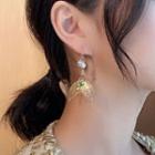 Faux Pearl Mermaid Tail Dangle Earring 1 Pair - Faux Pearl Mermaid Tail Dangle Earring - One Size