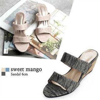 Wedge-heel Mules