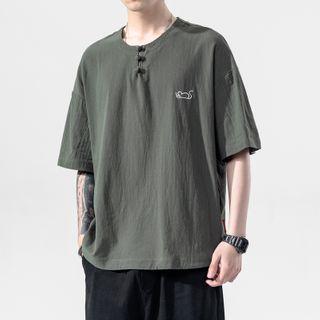 Short-sleeve Mouse Printed T-shirt
