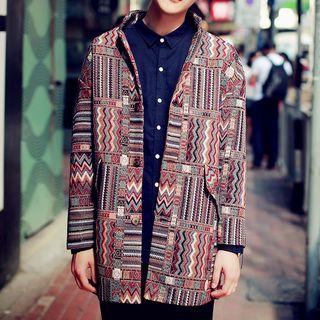 Patterned Button Down Jacket