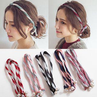 Faux Pearl Twist Headband
