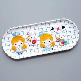 Poker Card Embroidered Applique Patch / Brooch