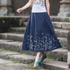 Embroidery Long Skirt