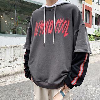 Mock Two-piece Reflective-panel Sweatshirt