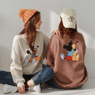 Mickey Mouse And Goofy Fleece-lined Pullover