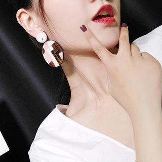 Print Disc Statement Earring