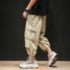 Tie-cuff Cropped Cargo Pants