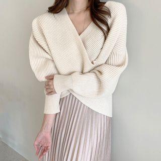 Crisscross Ribbed Sweater