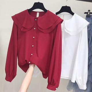 Layer-collar Shirt