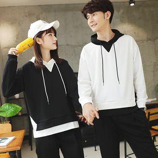 Couple Matching Color Block Hoodie / Sweatpants