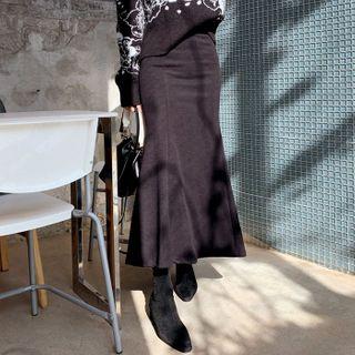Napped Long Mermaid Skirt