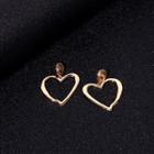 Alloy Heart Dangle Earring 1 Pair - Gold - One Size