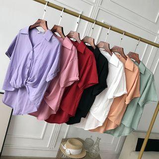 Twisted Short-sleeve Shirt