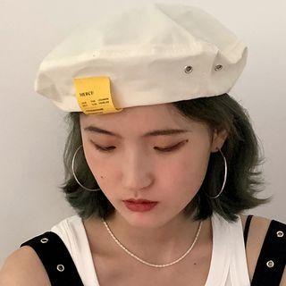 Grommet Beret Off White - M