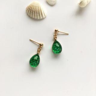 Faux Crystal Drop Earring 1 Pair - Earring - One Size