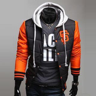 Long-sleeve Fleece-lined Hooded Jacket