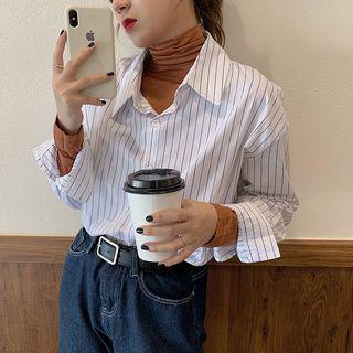 Long-sleeve Striped Shirt Stripes Shirt - One Size