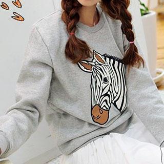 Long Sleeved Print Pullover