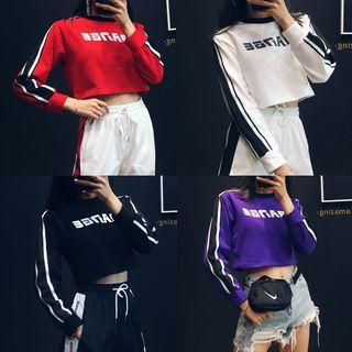 Loose-fit Printed Crop Top