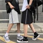 Side Pinstriped Straight Leg Shorts