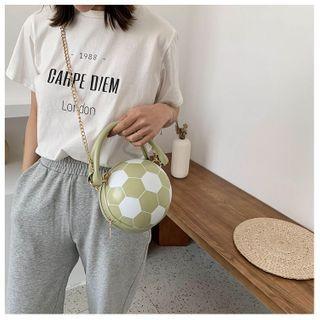 Football Faux Leather Crossbody Bag