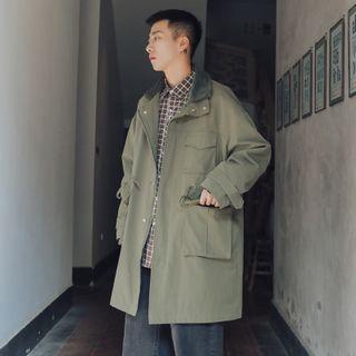 Collared Pocket Detail Trench Coat