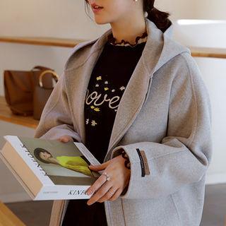 Hooded Cashmere Blend Coat