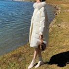 Fluffy Trim Long Padded Jacket