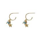 Bead & Star Dangle Earring