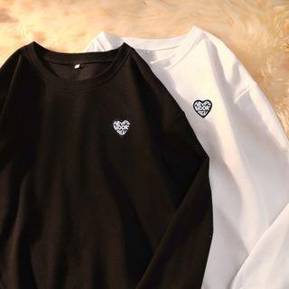 Heart Long-sleeve T-shirt Top