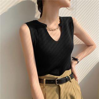 Chain Plain Tank Top