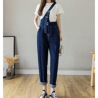 Denim Asymmetrical Jumper Pants / Shorts