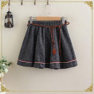 Ribbon Trim A-line Skirt