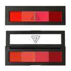 3 Concept Eyes - 2015's Lip Color Palette (#gossip Red) 1.4g X 4
