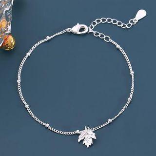 Maple Leaf Bracelet Silver - One Size