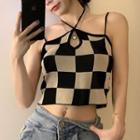 Halter Plaid Camisole Top / Dress