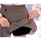Inset Shorts Asymmetric Mini Skirt