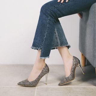 Sequin Pointed Pumps
