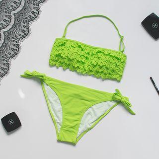 Laser Cut Bikini / Fringed Bikini