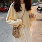 Long-sleeve Tie-side Top