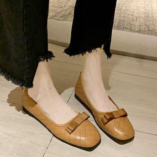 Square-toe Ribbon Flats