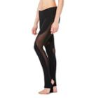 Mesh Insert Stirrup Quick Dry Leggings