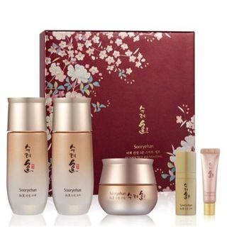Sooryehan - Bichaek True-rejuvenating Set: Toner 80ml + Emulsion 80ml + Cream 30ml + Essence 10ml + Eye Cream 6ml 5pcs