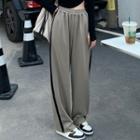 Side Striped Wide-leg Sweatpants