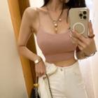 Slim-fit Crop Camisole Top
