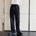 Zipper Wide Leg Dress Pants