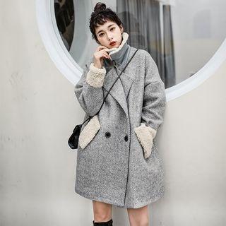 Fleece-lined Woolen Coat